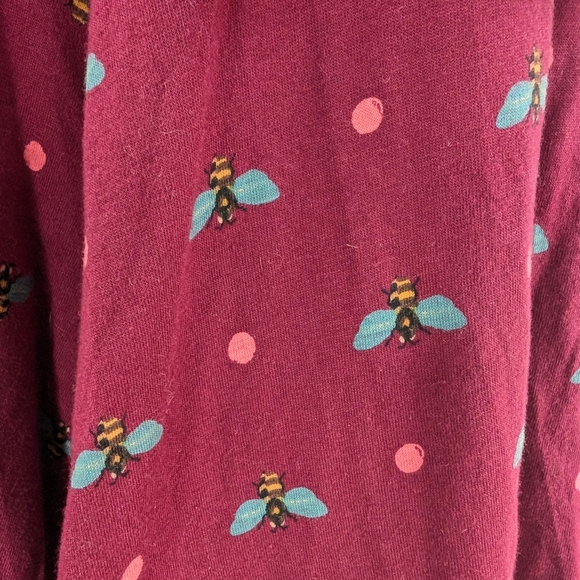 DESIGUAL Girls' Burgundy Long Sleeve Dress - Picture 4 of 7